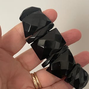 Victorian Whitby Jet Panel Bracelet