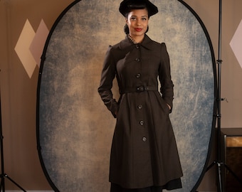 Paige, tailored between-seasons wool coat