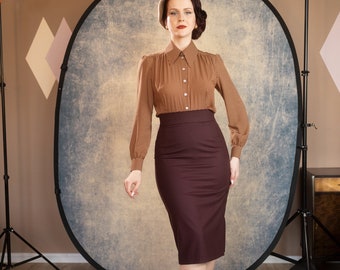 elegant pencil skirt made of wool