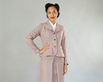 Jacey, veste de costume style années 40 avec col revers