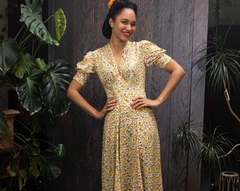 Mabel light 40s viscose dress