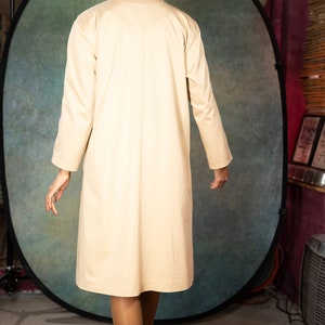 Viola, straight cut, knee-length coat in the style of the 50s image 4