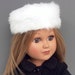 2 Faux Fur Doll Hats