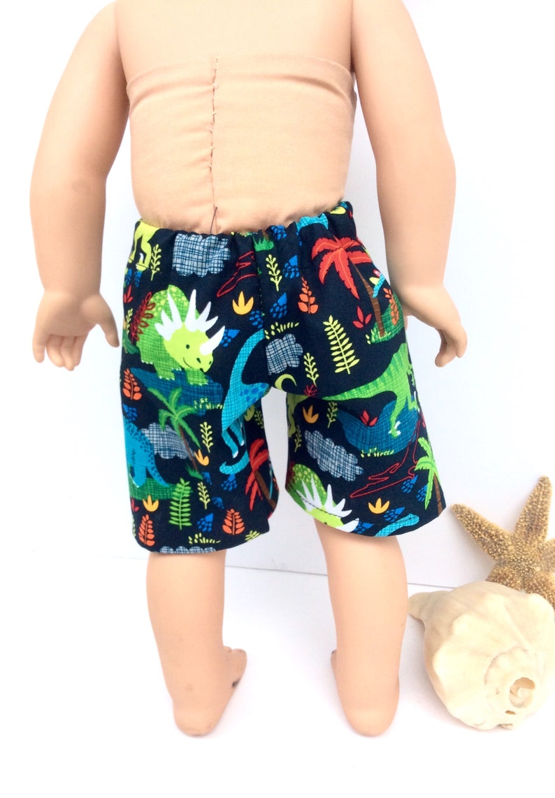 Dinosaur Swim Trunks 18 Inch Boy Doll Boardshorts Dinosaur Etsy