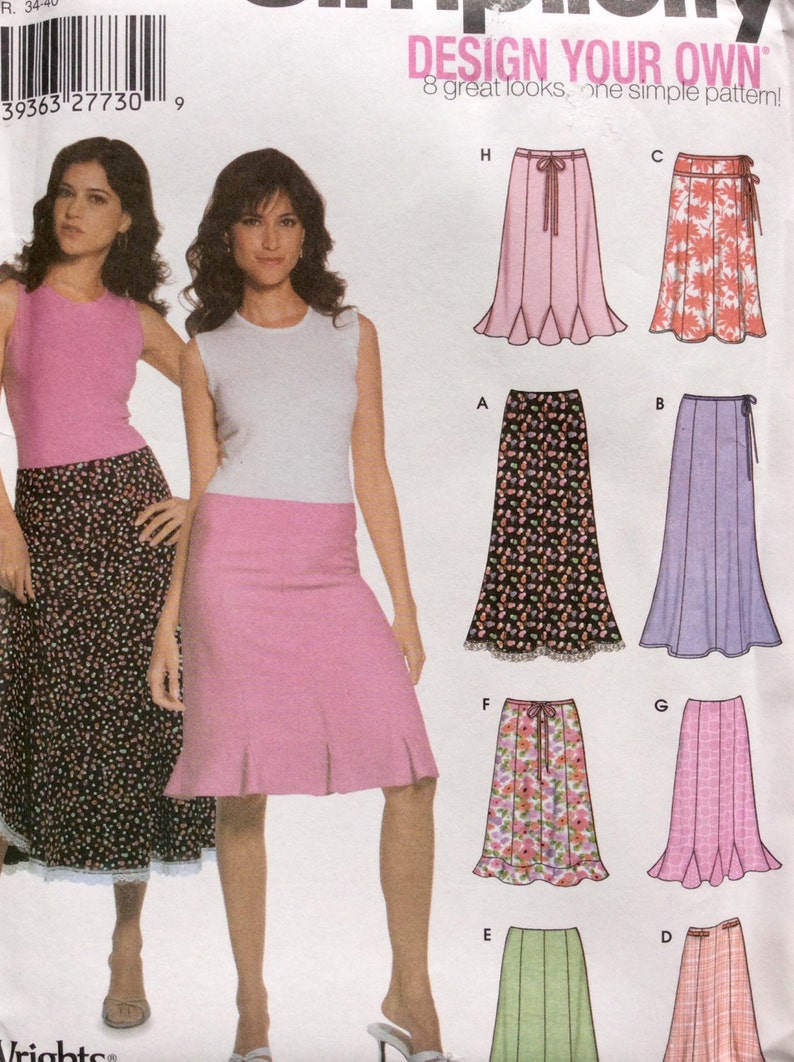 Simplicity 5065 Women's Design Your Own Skirt Pattern - Etsy