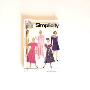 Simplicity 8120, Vintage Women&#39;s Dress Pattern, Size 12-16, Plus Size, Uncut