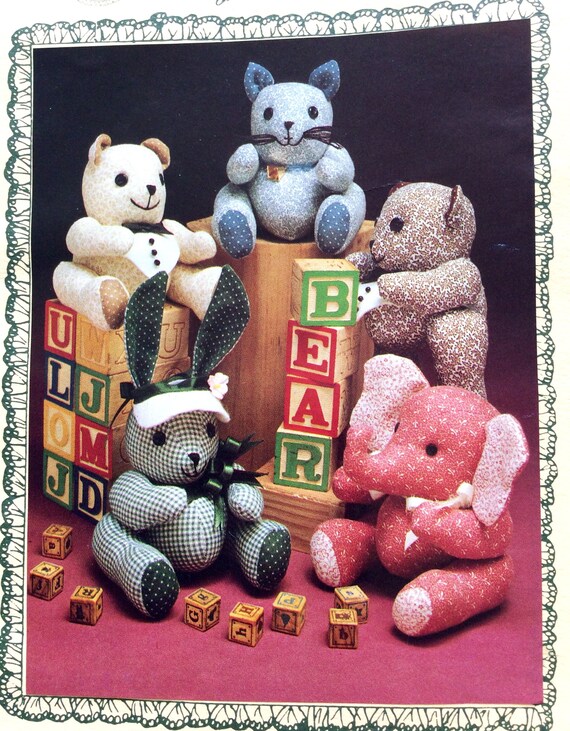 butterick teddy bear pattern