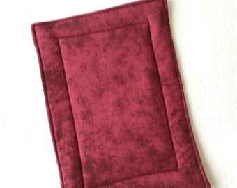 Burgundy Casserole Hot Pad, Casserole Trivet, 9x13