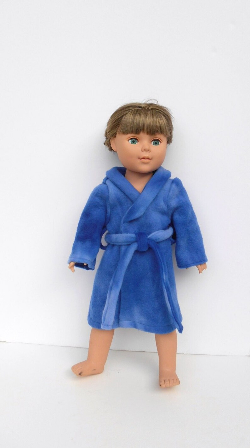 Blue Doll Robe for 18 Inch Boy Doll Royal Blue Bathrobe or Etsy