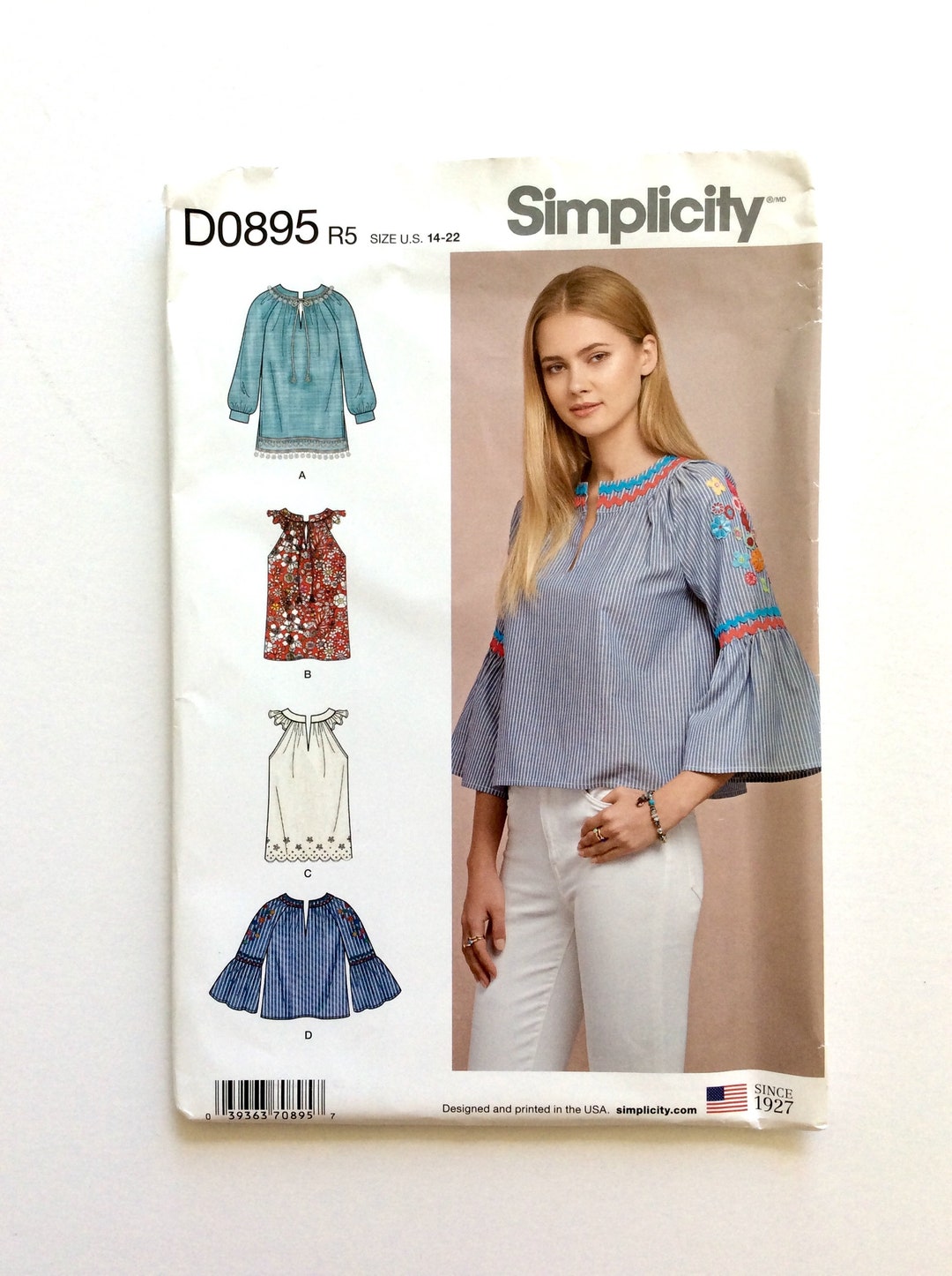 Simplicity D0895 / 8600 Women's Top Pattern Pullover Top - Etsy