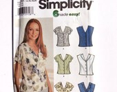 Simplicity 7176, Women's Blouse Pattern, Women's Top Pattern, Size 14, 16, 18, 20, Uncut Pattern
