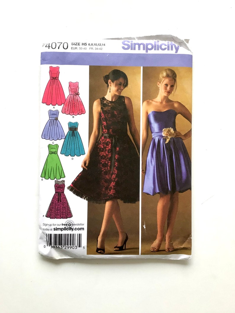 Simplicity 4070 Women's Special Occasion Dress Pattern, Cocktail, Party