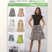 Simplicity 2655, Women’s Skirt Pattern, Easy to Sew, Plus Size Pattern, Size 16-24, Uncut Pattern