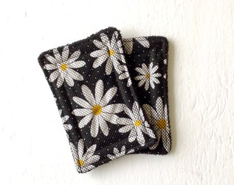 Daisy Fabric Sponges, Reusable Unsponge, Set of Two
