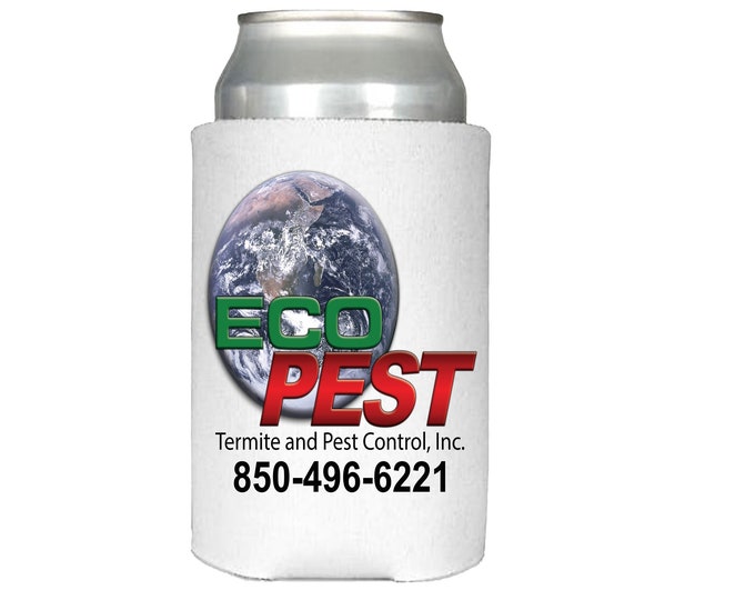 Business Logo Can Coolers 100 full color custom picture photo can coolers. - FREE STANDARD SHIPPING
