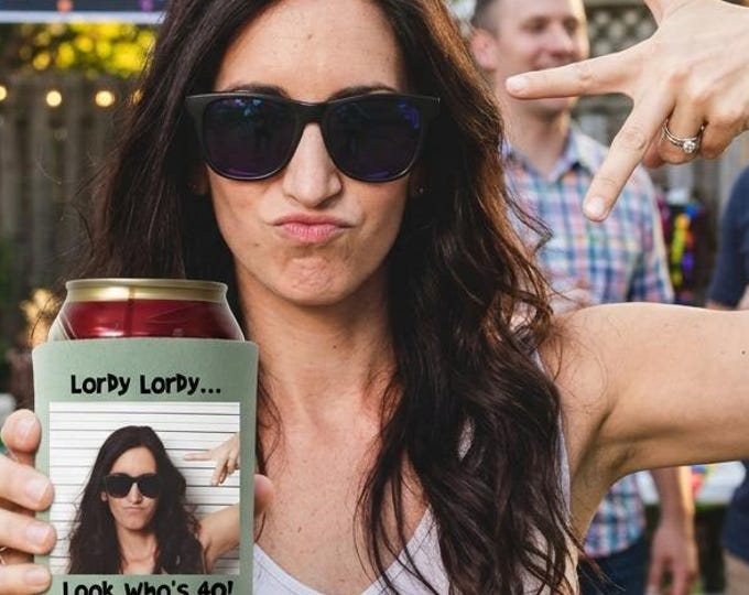 Personalized Photo Can Cooler: Custom Birthday Gift