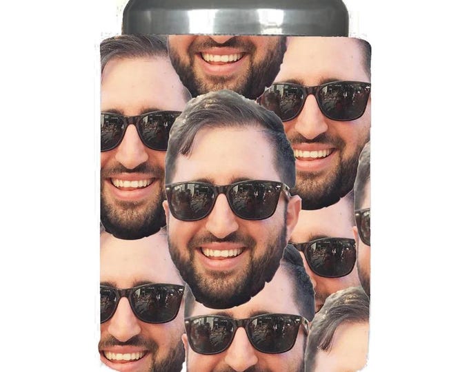 Personalized Photo Can Coolers: Custom Wedding/Party Favors (Set of 6)