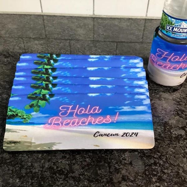 Personalized Slap Wrap Can Cooler: Fits Cans, Bottles, Slim Cans