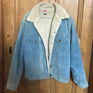 Authentic 70&#39;s Vintage Levi&#39;s Corduroy Shearling Jacket