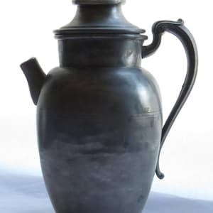 Vintage Art Deco 1930 Rare Cocktail Shaker Made In USA With Trademark &quot;GENUINE PEWTER&quot; Stamped on Bottom - Only Produced For A Few Years