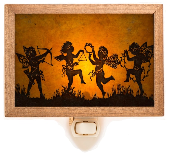 Handmade Mica Night Light Soft Glow Plug in Lighting for Home