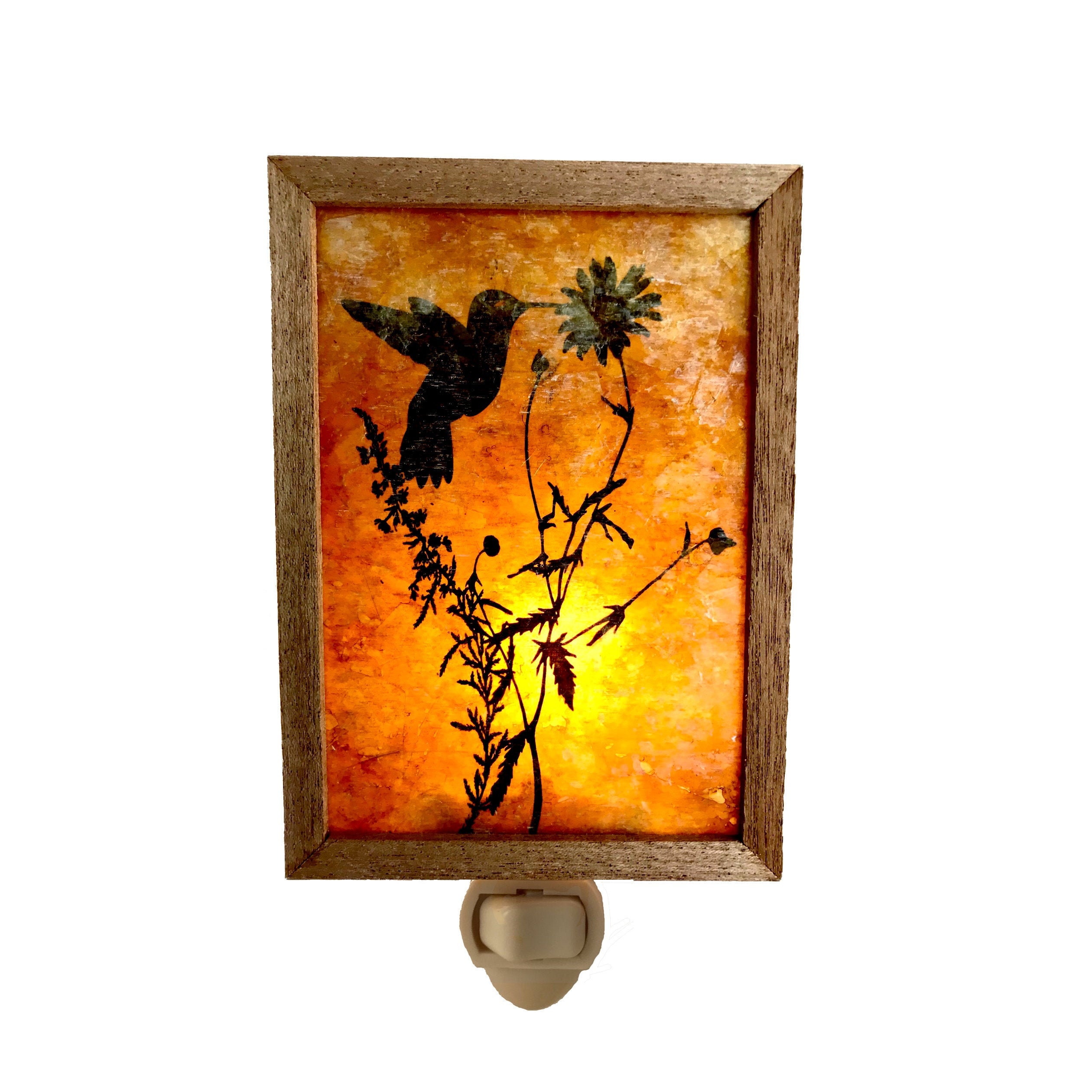 Color Changing)Solar Power Night Light Hummingbird Butterfly Wind Chime LED  Lamp Wind Bell 8Types Christmas Home Garden Patio Decor