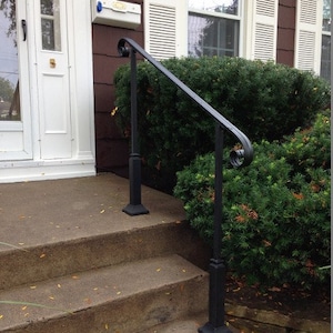 5 FT Wrought Iron Handrail Step Rail Stair Rail With - Etsy