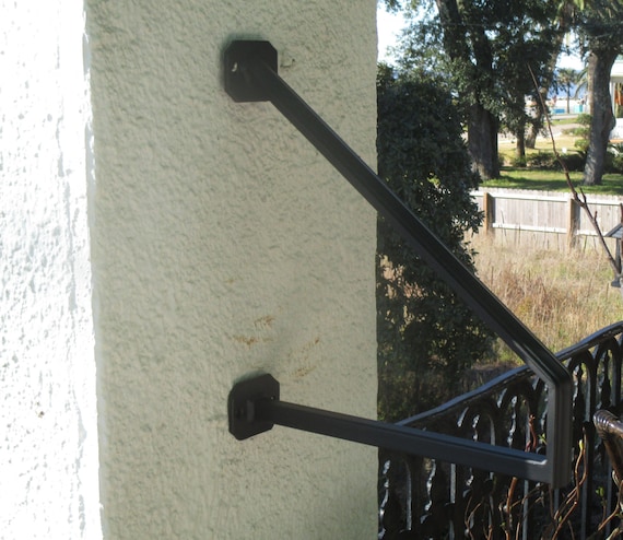 Grab Support HAND RAIL 22" Iron HAND RAILING WALL MOUNT RAIL 1-2 Stairs PRIMED Grab Support HAND RAIL 22" Iron HAND RAILING WALL MOUNT RAIL 1-2 Stairs PRIMED