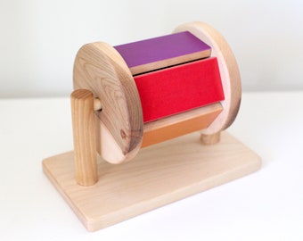 Montessori Spinning Drum---Rainbow Spinning Drum