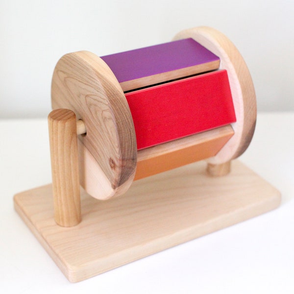 Montessori Spinning Drum---Rainbow Spinning Drum