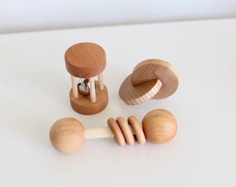 Montessori 4-8 Month Gift Set--Montessori Set of 3 Toys--Montessori Play Kit