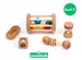 Montessori 4-8 Month Baby Play Kit of 5 Toys -- Montessori Infant Set -- 4-8 Month Motor Development Set 