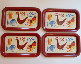 Retro Rooster and Kitchen Fare trays-4