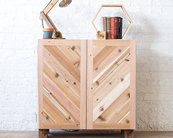 The Pa's Cupboard - Storage Cabinet - Solid Wood - Handmade in USA
