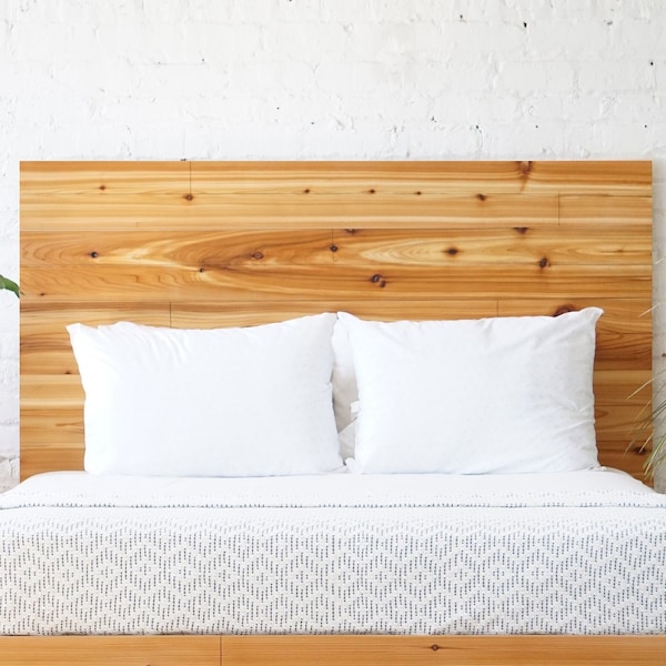 The Boswell Headboard - Cedar Barn Wood Style - Modern Rustic - Handmade in USA