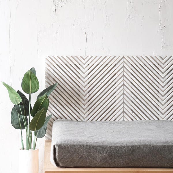 Beachwood Summit Headboard - Handmade Solid Wood Headboard – Boho Bed Board