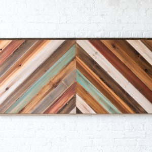 North County Fair - Chevron Headboard - Solid wood - American Made - Original Design - Modern Rustic - Handcrafted