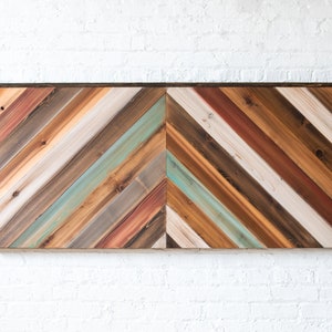 North County Fair Chevron Headboard - Original Design - Modern Rustic - Handmade in USA