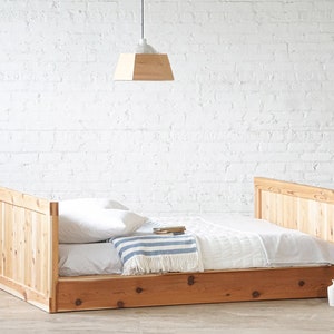 American made furniture. Daybed. Platform bed frame. Headboard. Natural solid wood. Refined rustic. Modern. Farmhouse. Mountain cabin. Cottage style. Heirloom quality. Sustainably sourced materials. Outdoors inspired. Antique inspired. Bedroom.