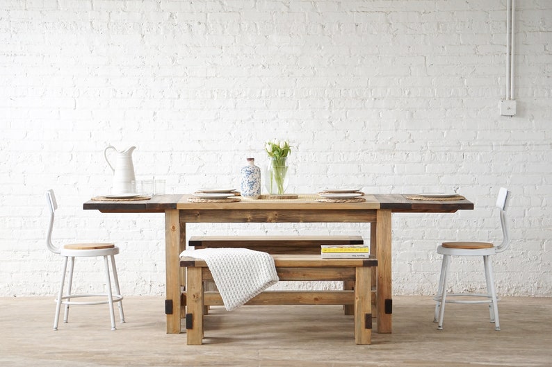 The Gather Farm Style Table and Bench - Thumbnail 2