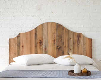 The Wyoming Headboard - Cedar Barn Wood Style - Farmhouse - Rustic Modern - Handmade in USA