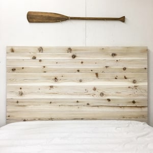 Rustic Beach Wood - Whitewashed Barn Wood Style Headboard - Handmade in USA