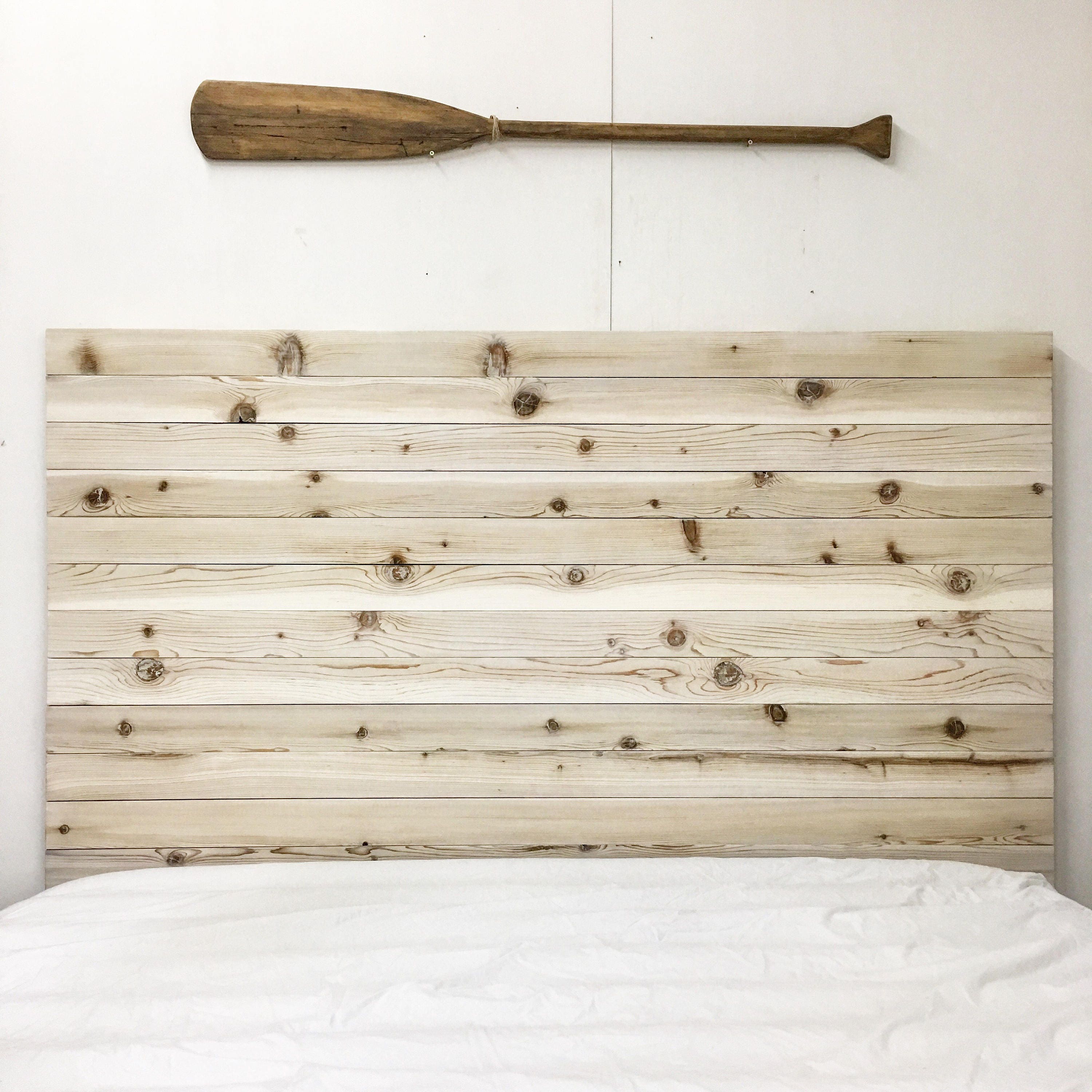 Whitewash 2024 pallet headboard