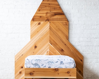 The Rocket Bed - Urban Billy Space Odyssey - Rustic Modern - Toddler Kid's Bed - Solid Wood - Handmade in USA