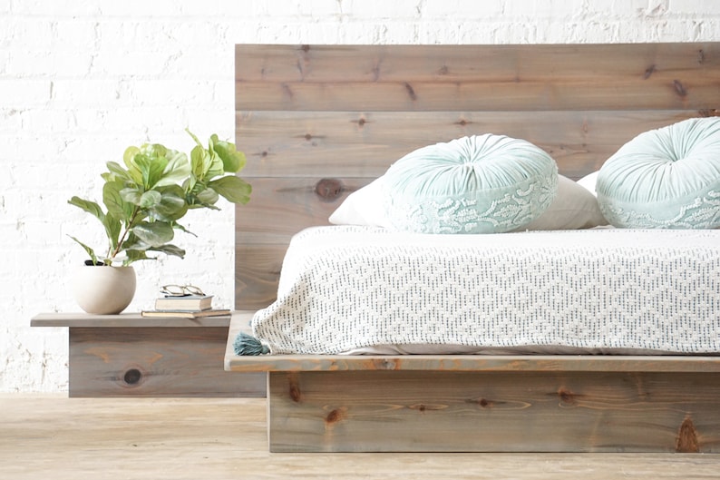 UrbanBilly Woodland Platform Bed Frame and Headboard - Thumbnail 2