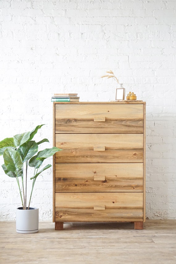 The Tall Roy Cedar Barn Wood Style Tall Dresser Handmade in USA