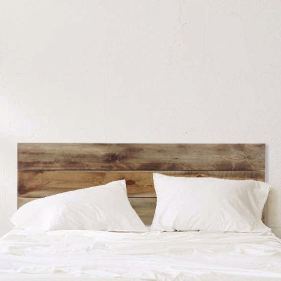 Ol Plank Rustic Headboard Weathered Barn Wood 3 Row Handmade in