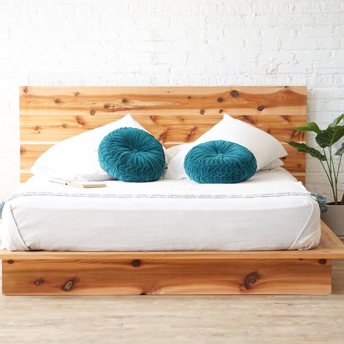 The Carolina Headboard Natural Solid Wood Headboard Rustic Etsy Canada