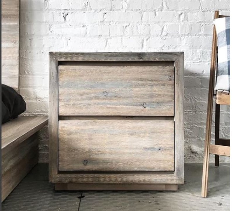 The Trapper Farmhouse and Loft Style Modern Rustic End Table American Made