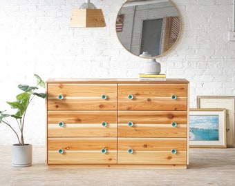 The Native - Six Drawer Dresser - Solid Wood - Home Storage - Rustic Modern - Handmade in USA